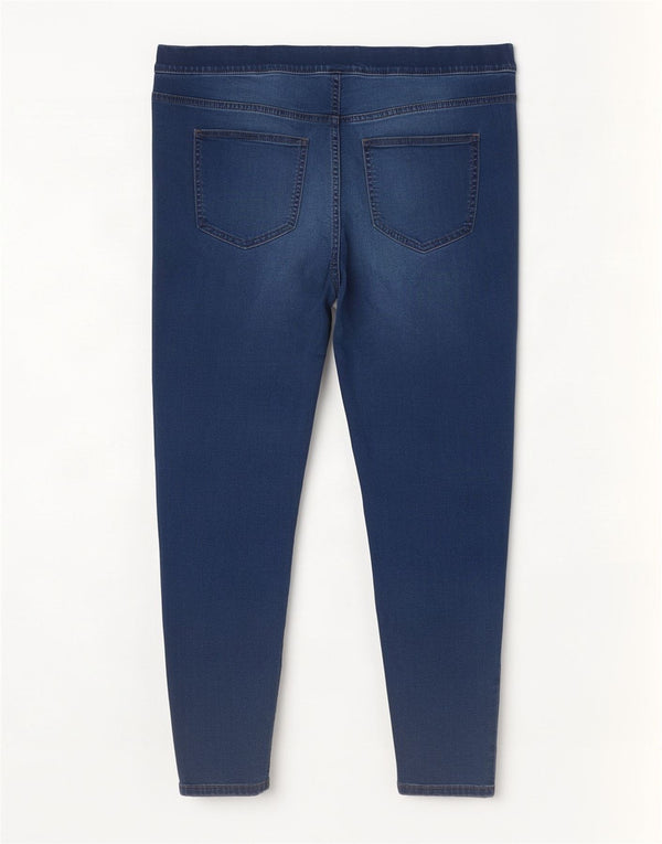 Marks & Spencer Damen Crop Jegging Jeans UK 18 XL W38 L24 Blaue Baumwolle