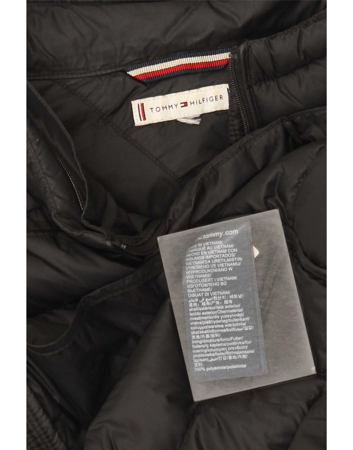 Tommy Hilfiger Damen Wattierte Jacke UK 20 2XL Schwarz Polyamid
