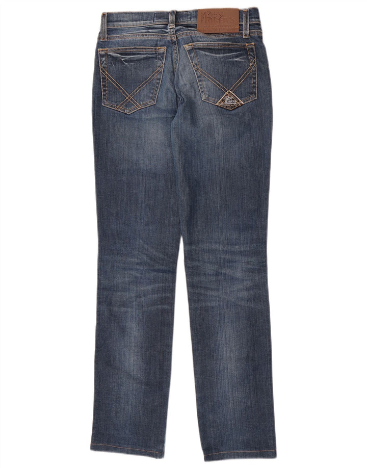 Roy Rogers Damen Straight Jeans W27 L30 Blaue Baumwolle