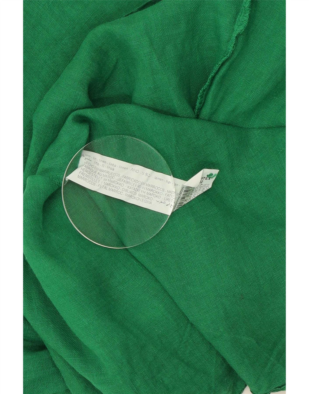 Zara Damen-Hemd UK 14 Mittelgrünes Leinen