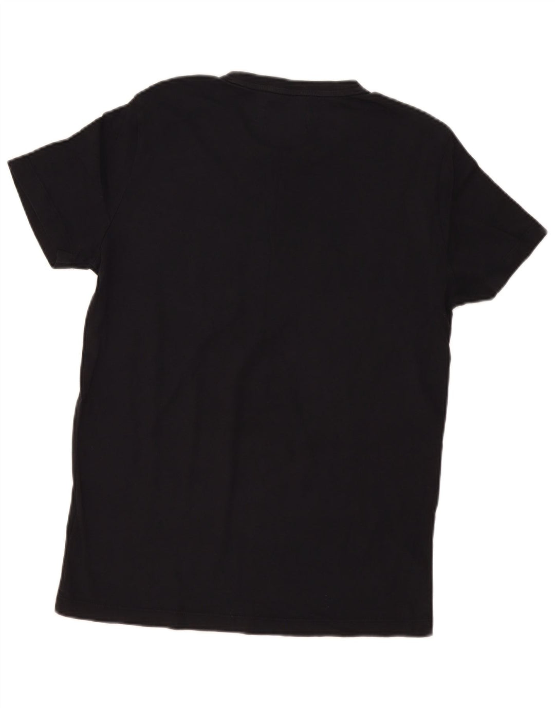 Calvin Klein Herren Grafik-T-Shirt-Oberteil aus mittelschwarzer Baumwolle