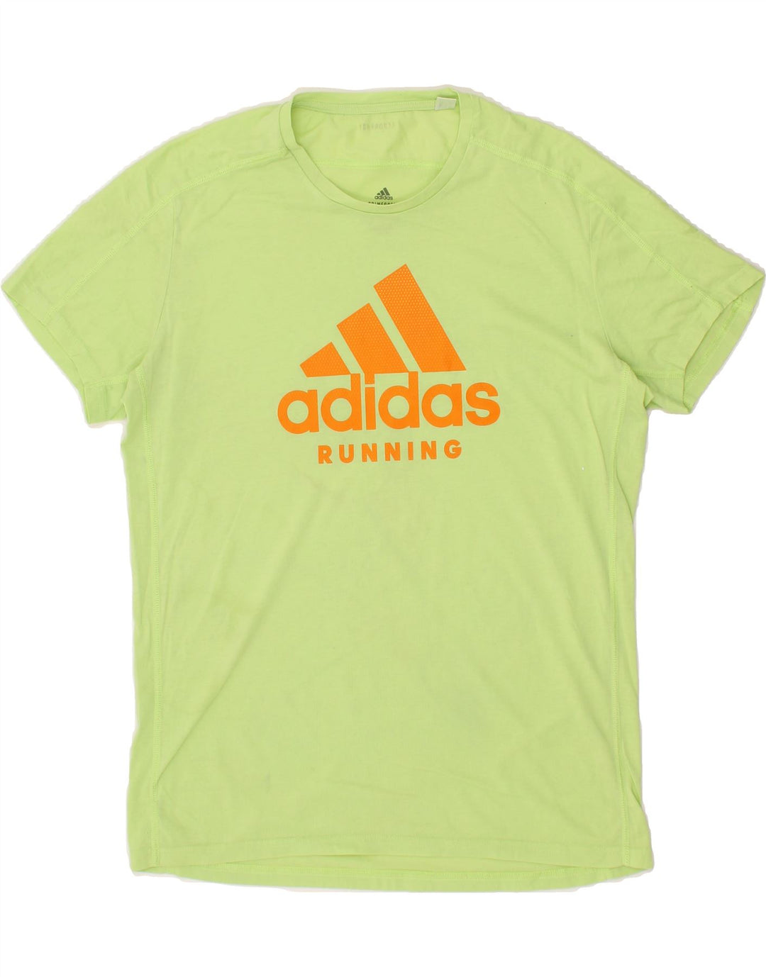 ADIDAS Mens Aeroready Graphic T-Shirt Top Medium Green Vintage Adidas and Second-Hand Adidas from Messina Hembry 
