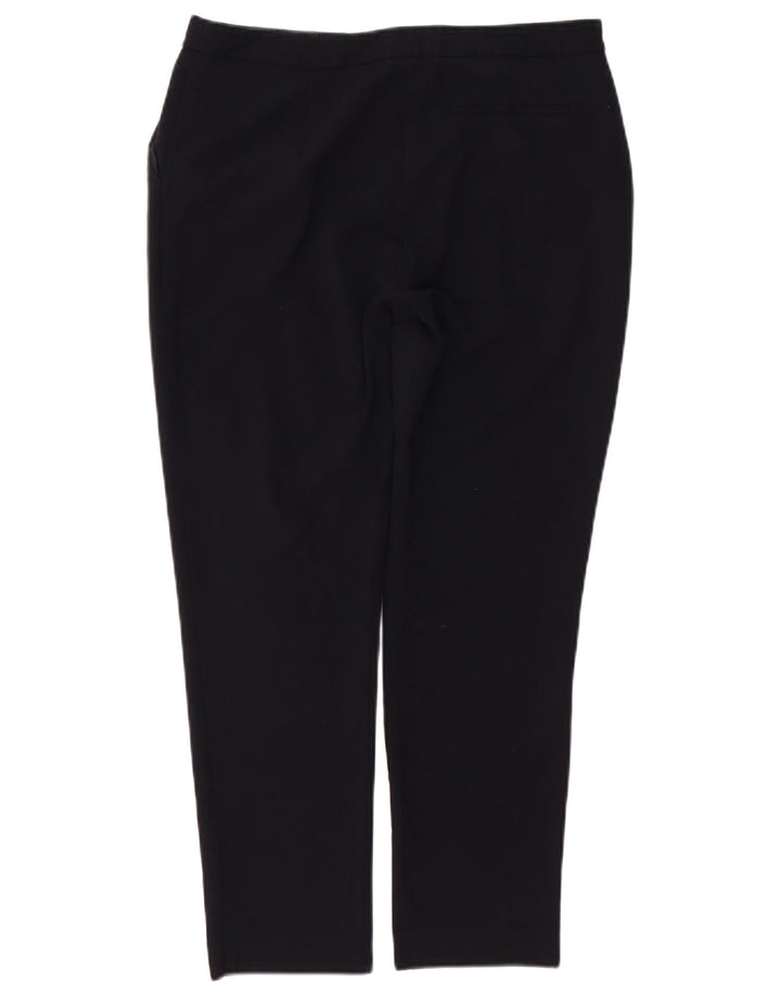 Oasis Gerade Chino-Hose für Damen UK 12 Mittel W32 L26 Schwarz Polyester