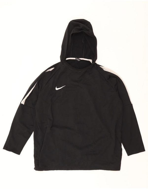 Nike Herren Dri Fit Hoodie Pullover 2XL Schwarz Colourblock Polyester