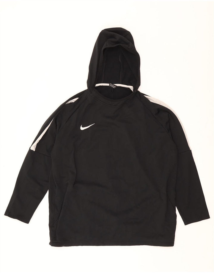 Nike Herren Dri Fit Hoodie Pullover 2XL Schwarz Colourblock Polyester