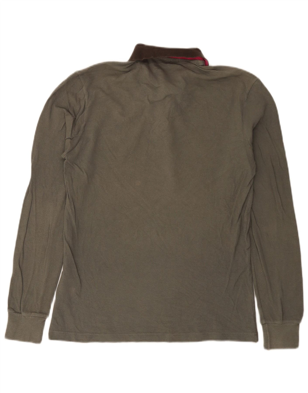 Fred Perry Herren-Langarm-Rugby-Poloshirt, Größe S, Grau, Baumwolle