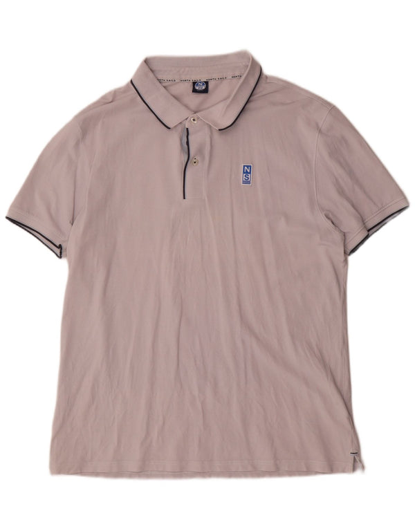 North Sails Herren Slim Fit Poloshirt XL Grau Baumwolle