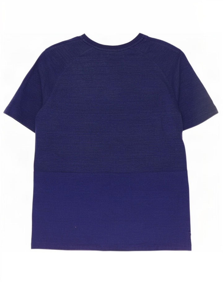 Nike Herren-T-Shirt-Oberteil, mittelgroß, marineblau, Baumwolle
