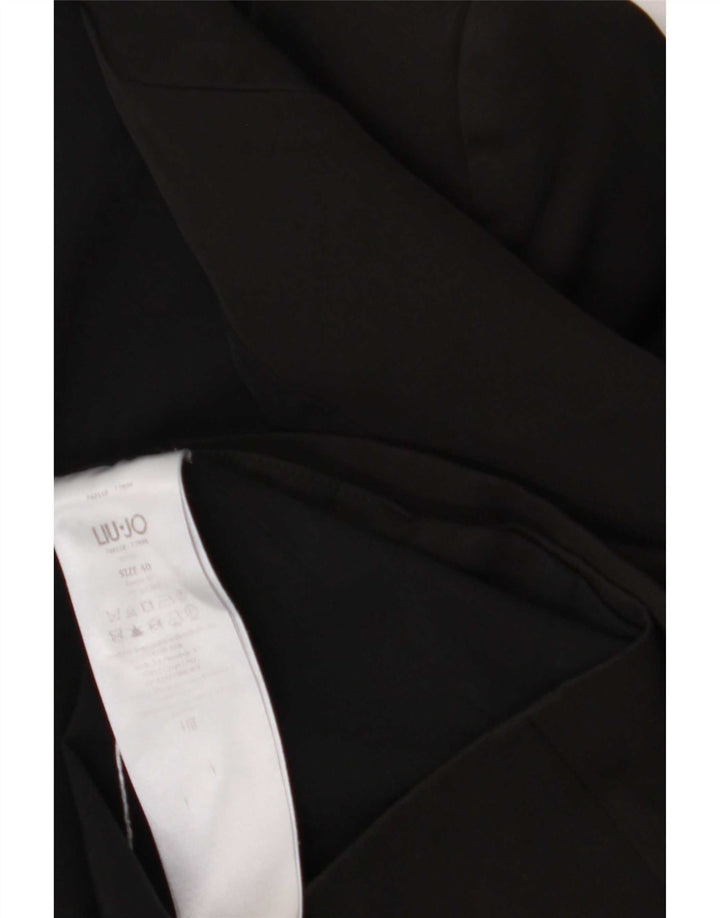 Liu Jo Damen 1-Knopf-Blazerjacke IT 40 Small Schwarz Polyester