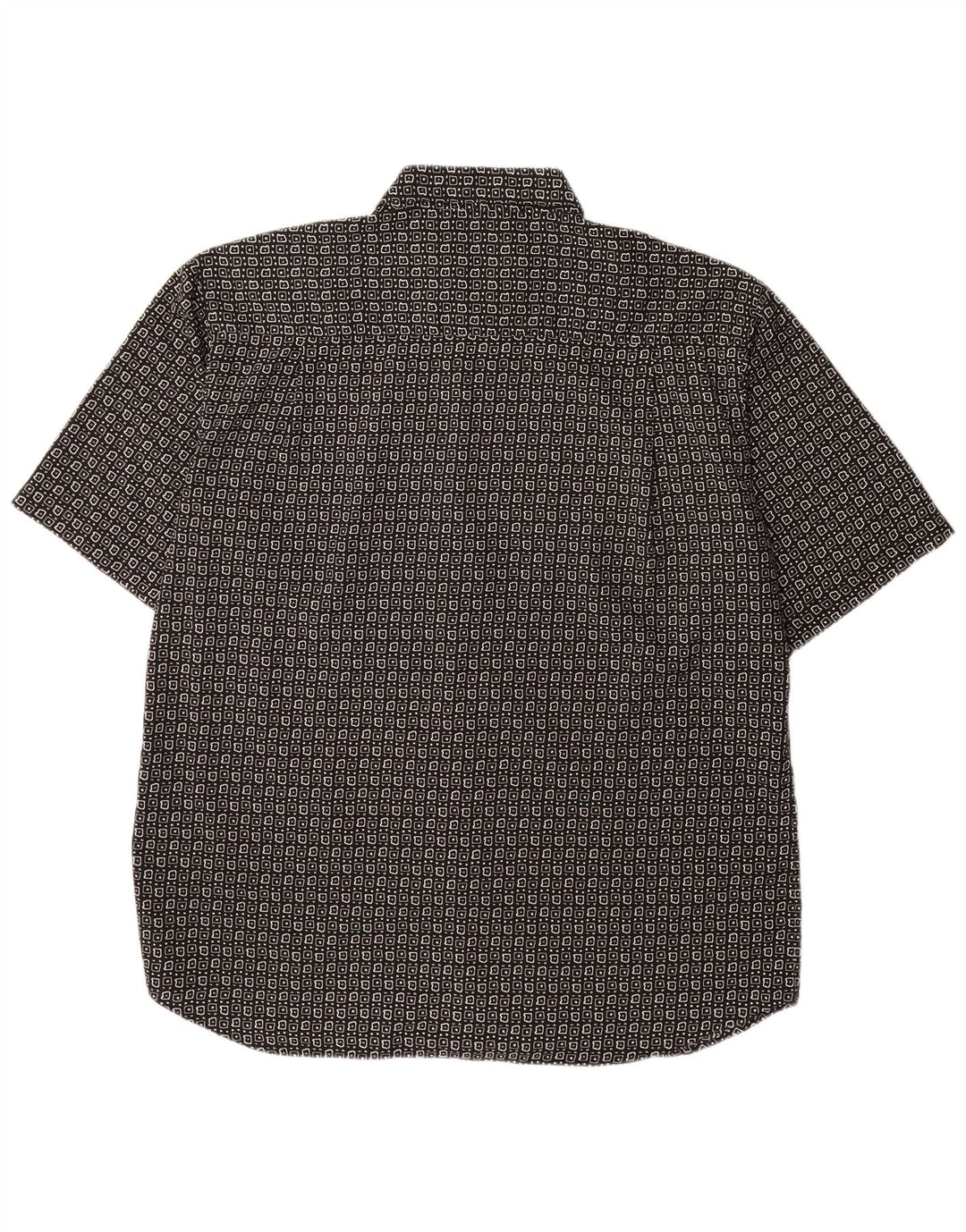 Canda Herren Kurzarmhemd XL Schwarz Geometrisch Polyester