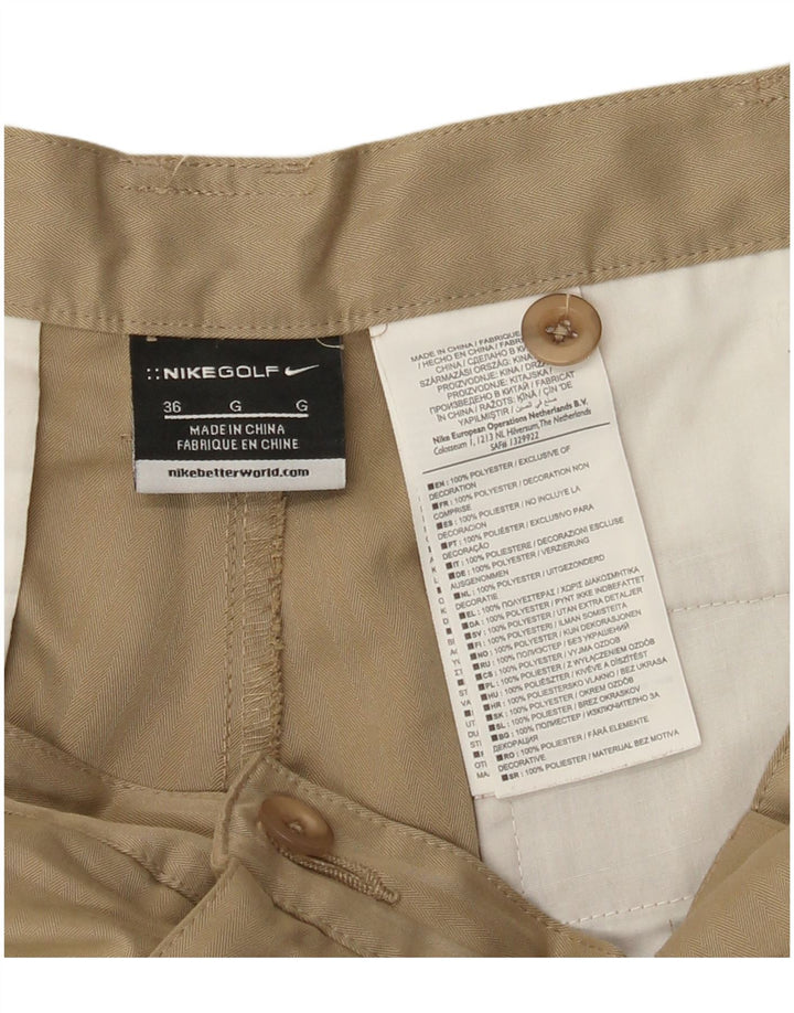 Nike Herren Chino Shorts W36 Large Beige Polyester
