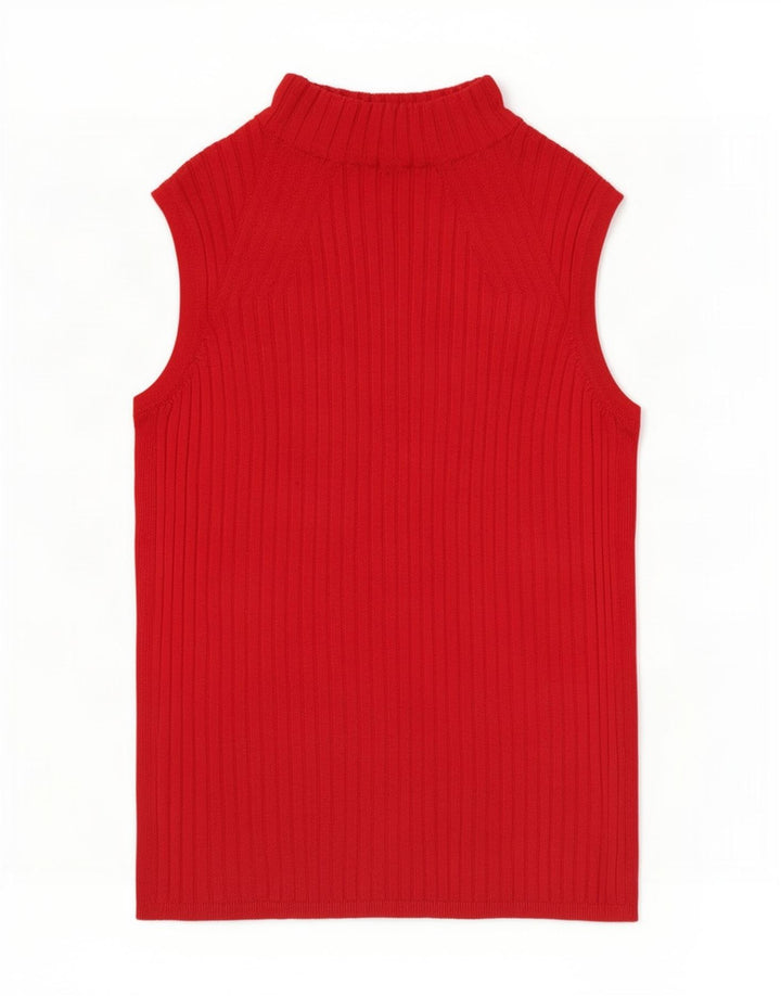 Marks & Spencer Damen Weste Top UK 12 Mittelrote Viskose