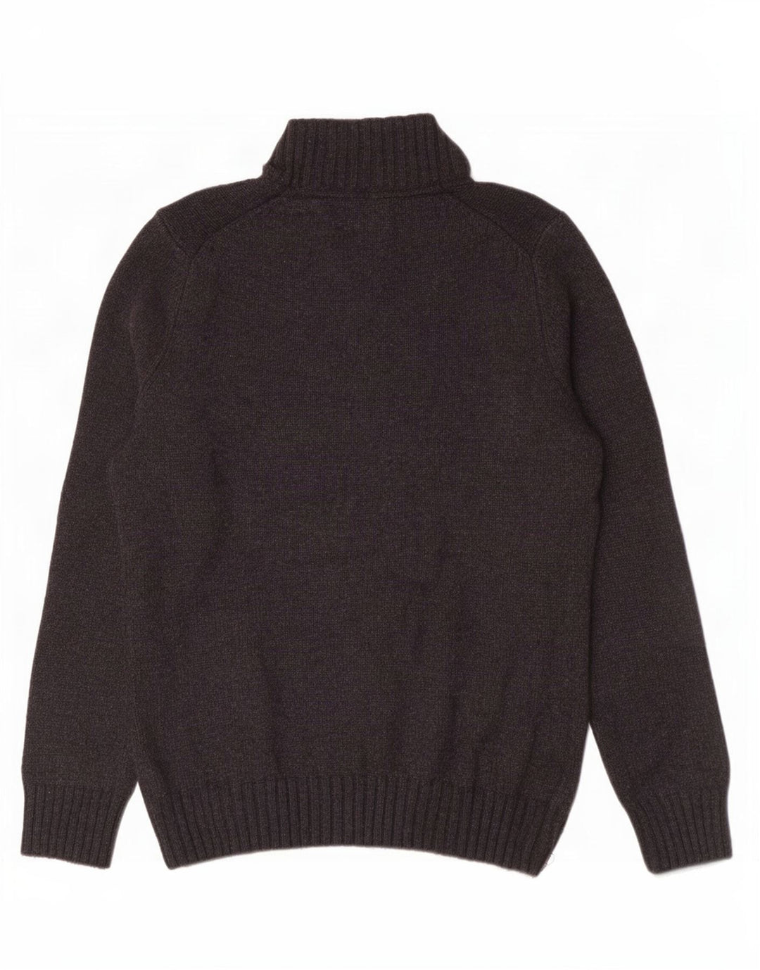 Marks & Spencer Herren Blauer Harbor-Pullover mit Reißverschluss am Hals, Größe S, Grau