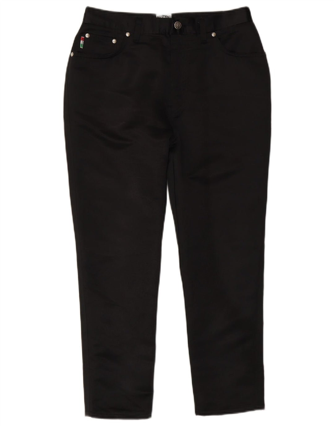 Moschino Damen Slim Freizeithose W28 L23 Schwarz