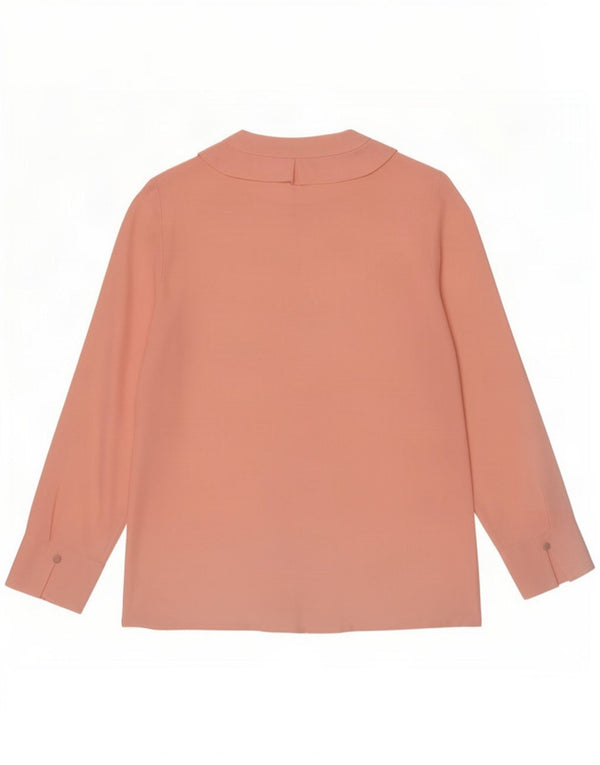 Luisa Spagnoli Damen Hemdbluse mit Rüschen vorne IT 42 Mittelrosa