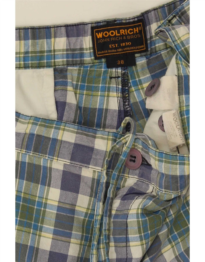 Woolrich Herren Regular Chino Shorts W38 XL Mehrfarbig karierte Baumwolle