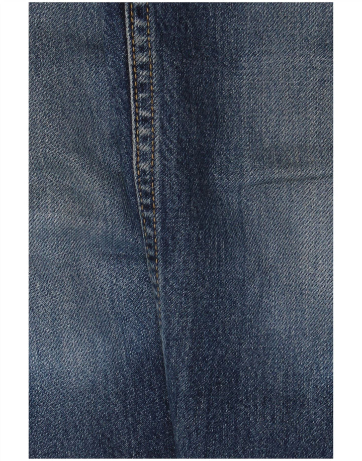 Lee Damen Straight Jeans US 10 Large W24 L28 Blaue Baumwolle