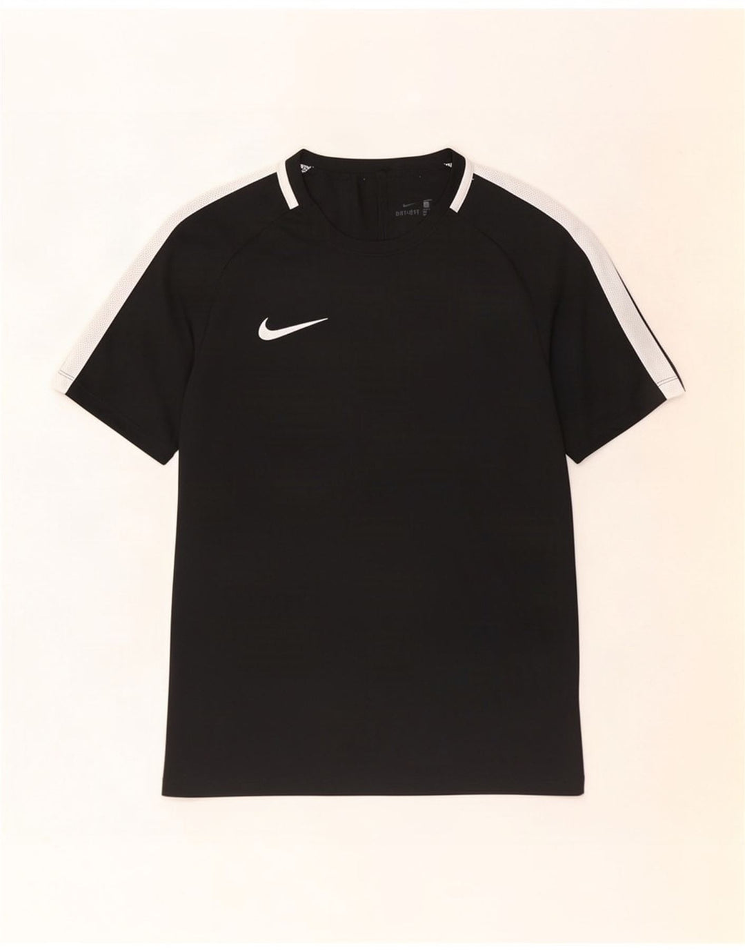 Nike Herren Dri Fit T-Shirt Top Small Schwarz Farbblock