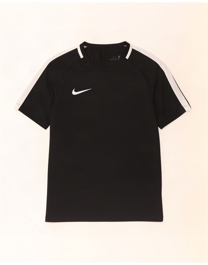 Nike Herren Dri Fit T-Shirt Top Small Schwarz Farbblock