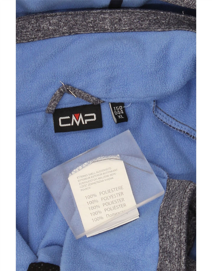 CMP Damen-Windbreakerjacke mit Kapuze, UK 18, XL, blau geflecktes Polyester