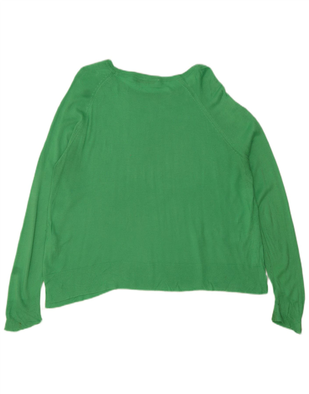 Zara Damen-Pullover mit U-Boot-Ausschnitt, UK 14, mittelblaue Viskose