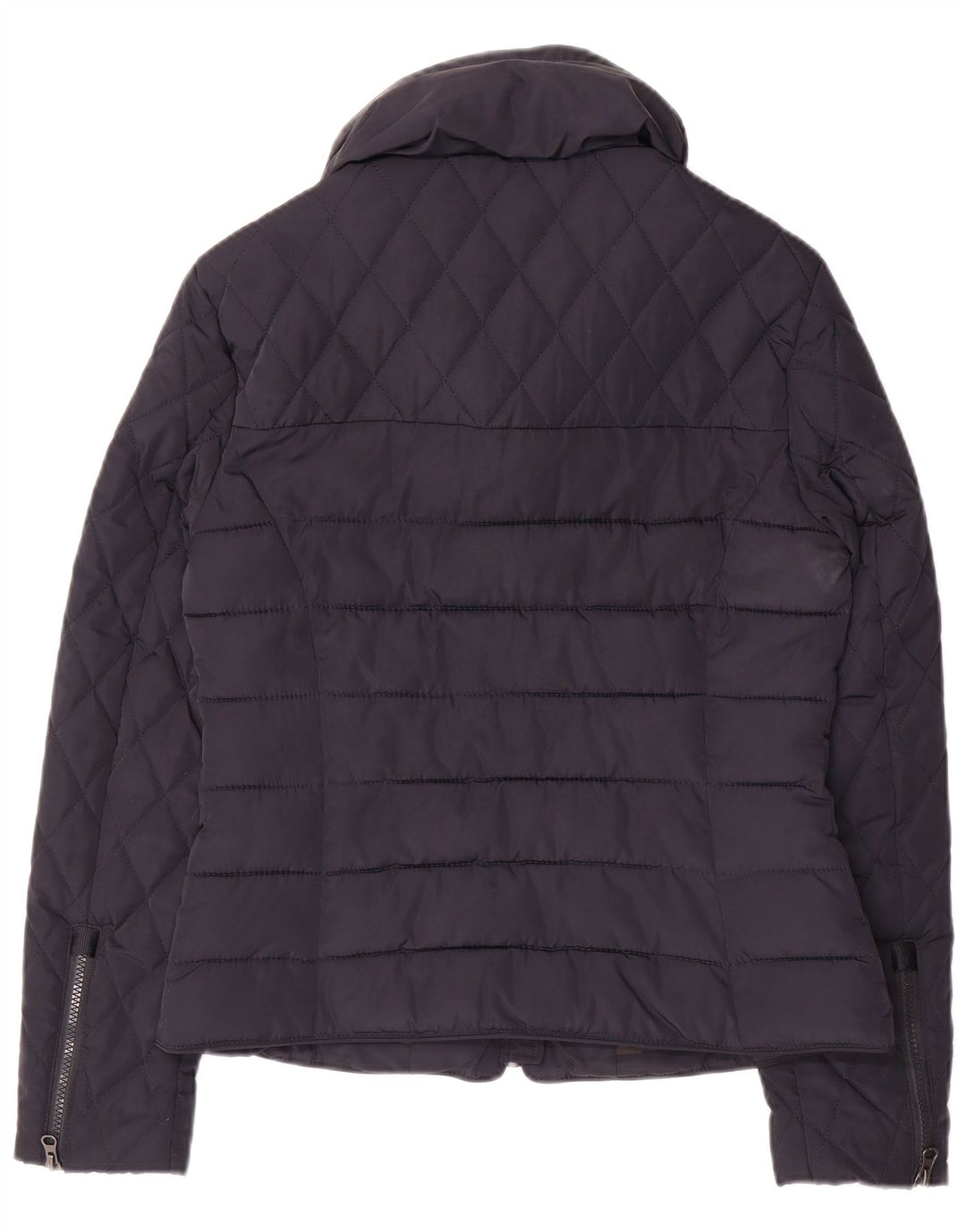 Superdry Damen Wattierte Jacke UK 14 Medium Marineblau Polyester