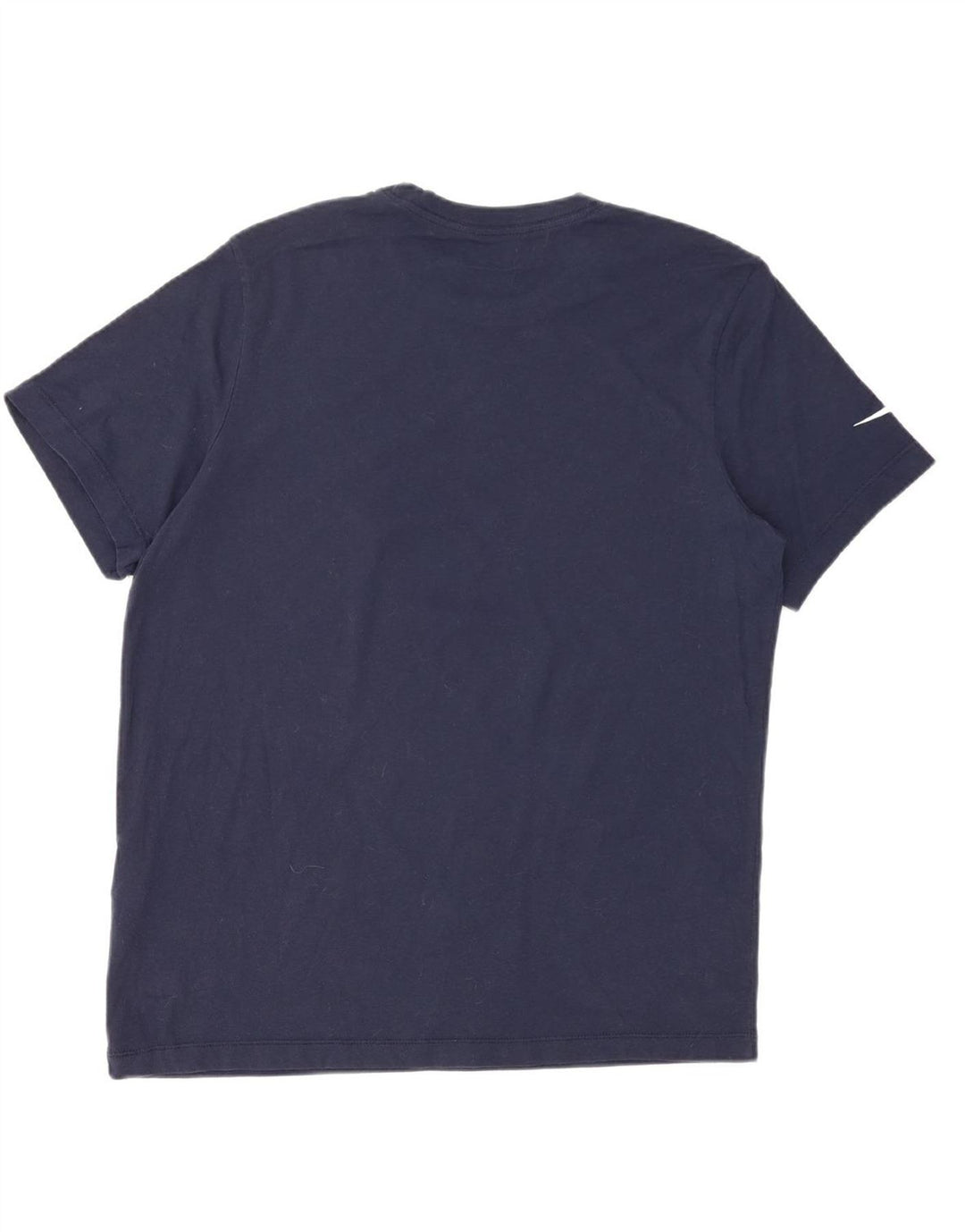 NIKE Mens T-Shirt Top Large Navy Blue Cotton