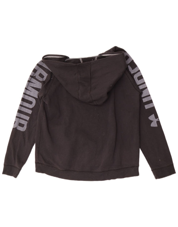 Under Armour Boys Cold Gear Graphic Hoodie Jumper 13-14 Years XL Black