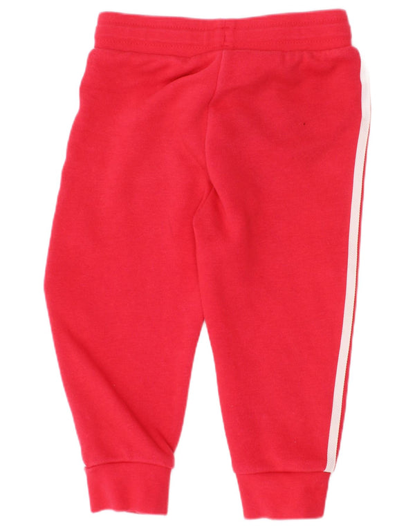 Adidas Baby-Mädchen-Jogger-Trainingshose, 18–24 Monate, rote Baumwolle