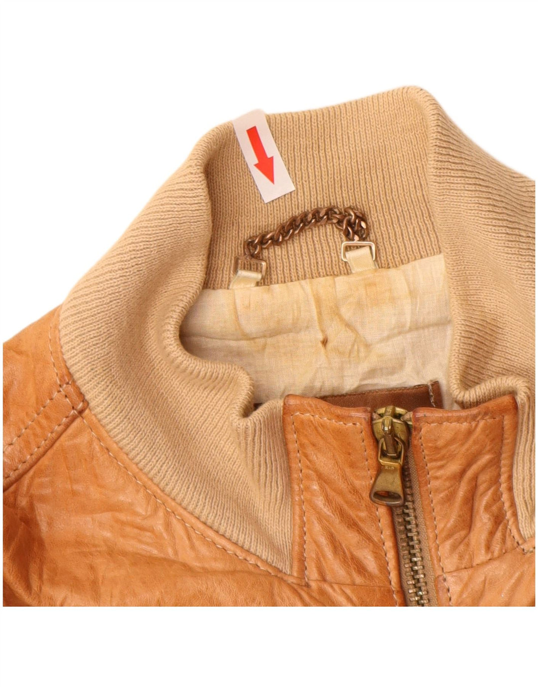 Daniele Alessandrini Damen Lederjacke IT 42 Mittelbraunes Leder