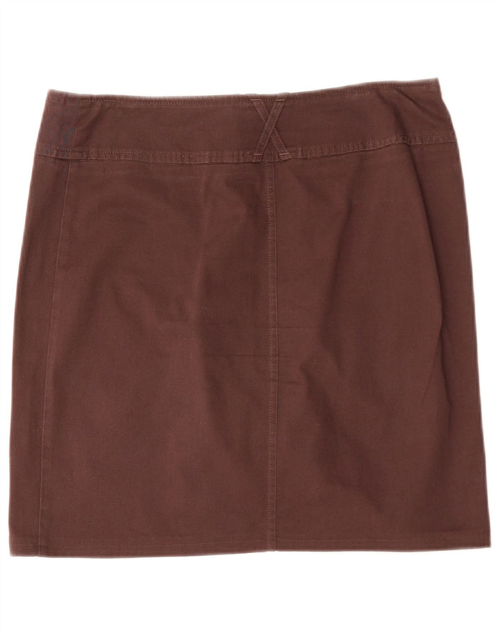 Vintage Damen Minirock IT 42 Medium W32 Braun