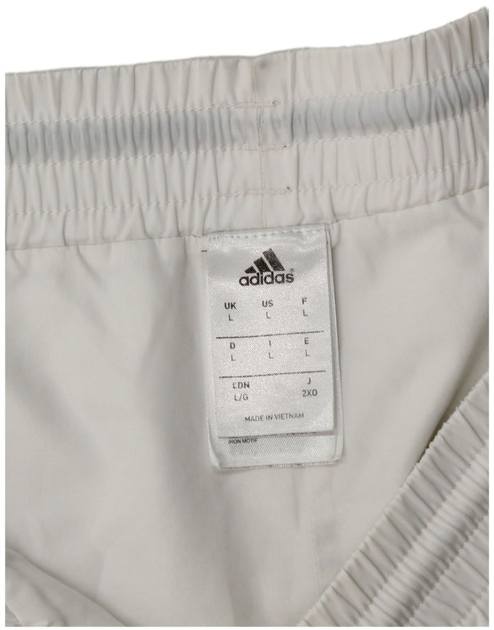 Adidas Herren Sportshorts, groß, aus weißem Polyester