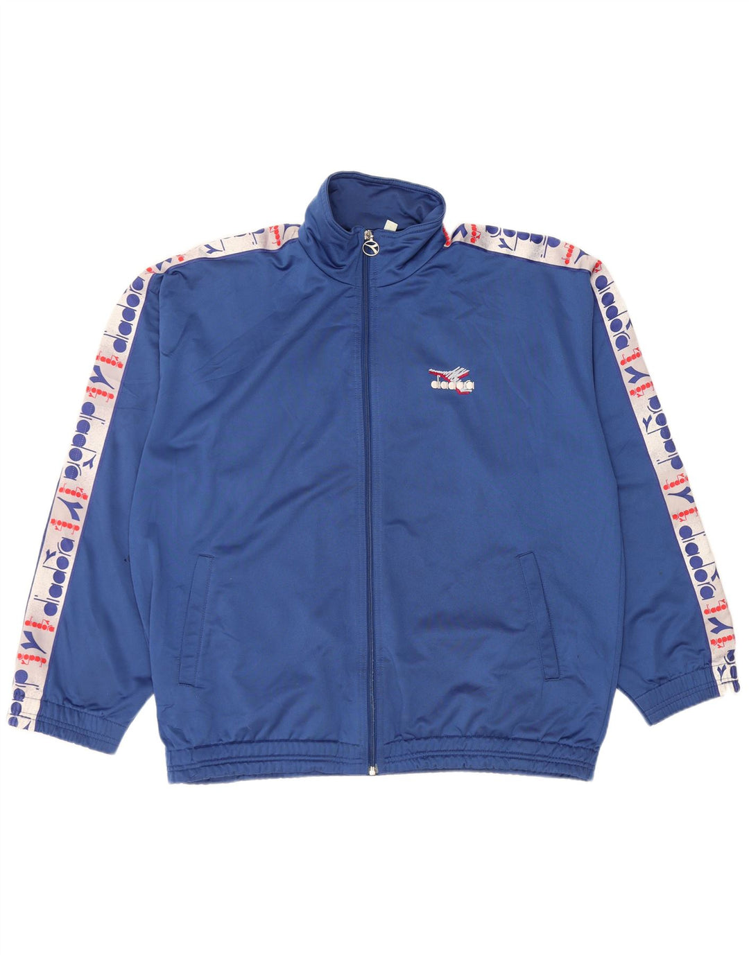 DIADORA Herren-Trainingsanzugoberteil mit Grafik, UK 44, XL, Blau, Polyester