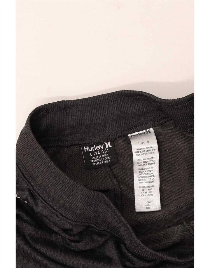 Hurley Jungen-Trainingshose, Jogginghose, 12–13 Jahre, Größe L, Grau, Polyester