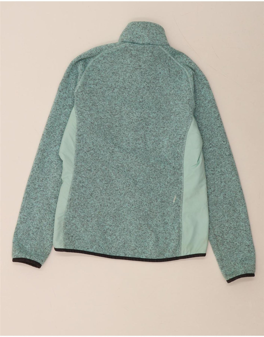 HELLY HANSEN Damen-Trainingsanzug-Oberteiljacke UK 14 Large Grüner Farbblock