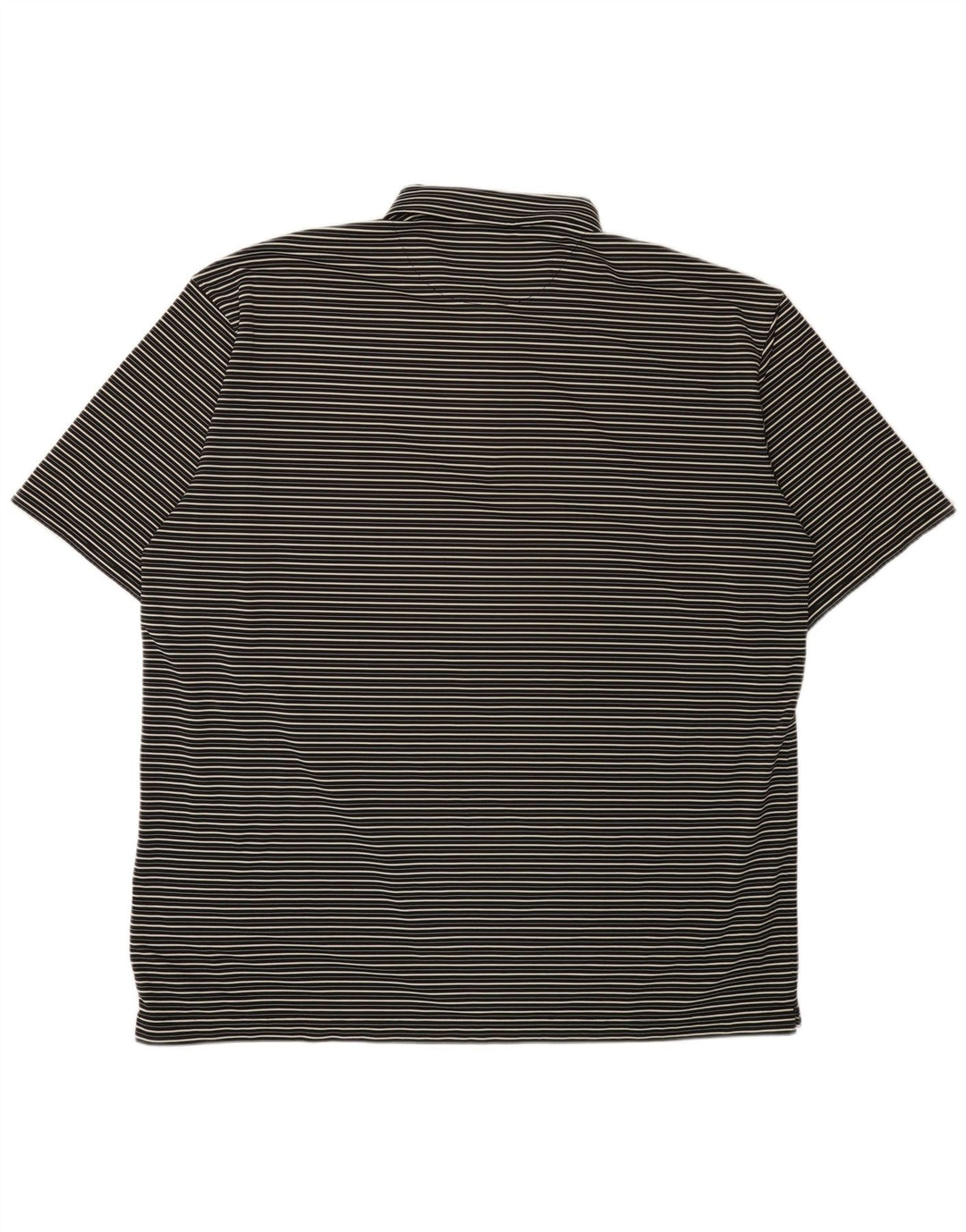 Nike Herren Dri Fit Poloshirt 3XL Schwarz Nadelstreifen Polyester