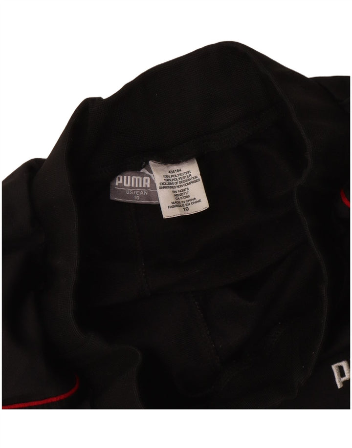 PUMA Jungen-Trainingshose, Jogginghose, 9–10 Jahre, schwarzes Polyester