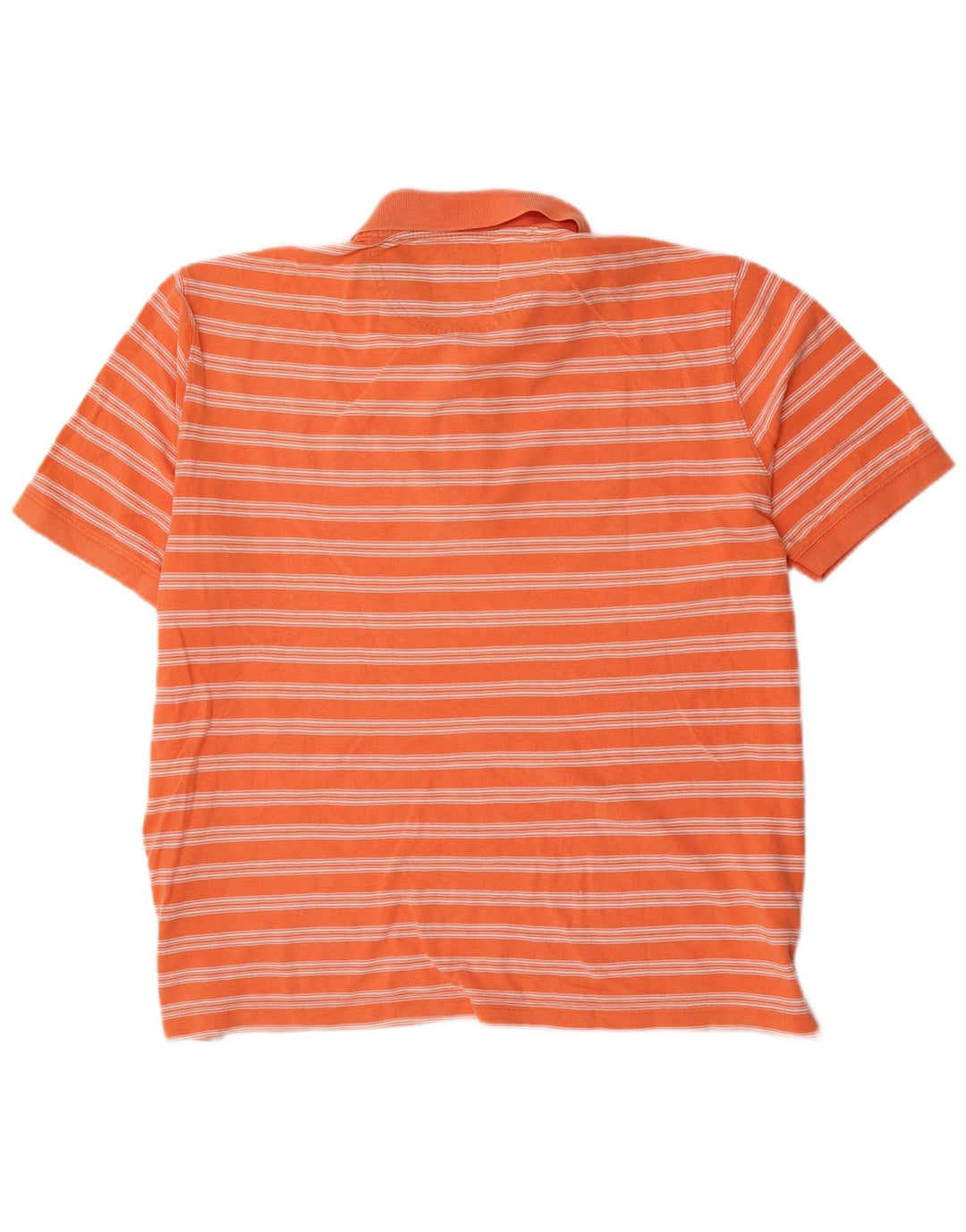 Massimo Dutti Herren Poloshirt 2XL Orange gestreift