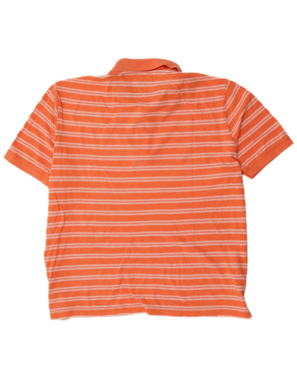 Massimo Dutti Herren Poloshirt 2XL Orange gestreift