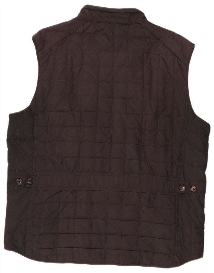 Massimo Dutti Herren Wattierte Weste UK 44 2XL Schwarz