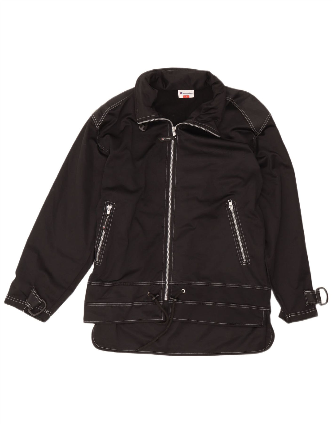 Champion Herren-Trainingsanzugoberteil mit Grafik, Größe S, Schwarz, Polyester