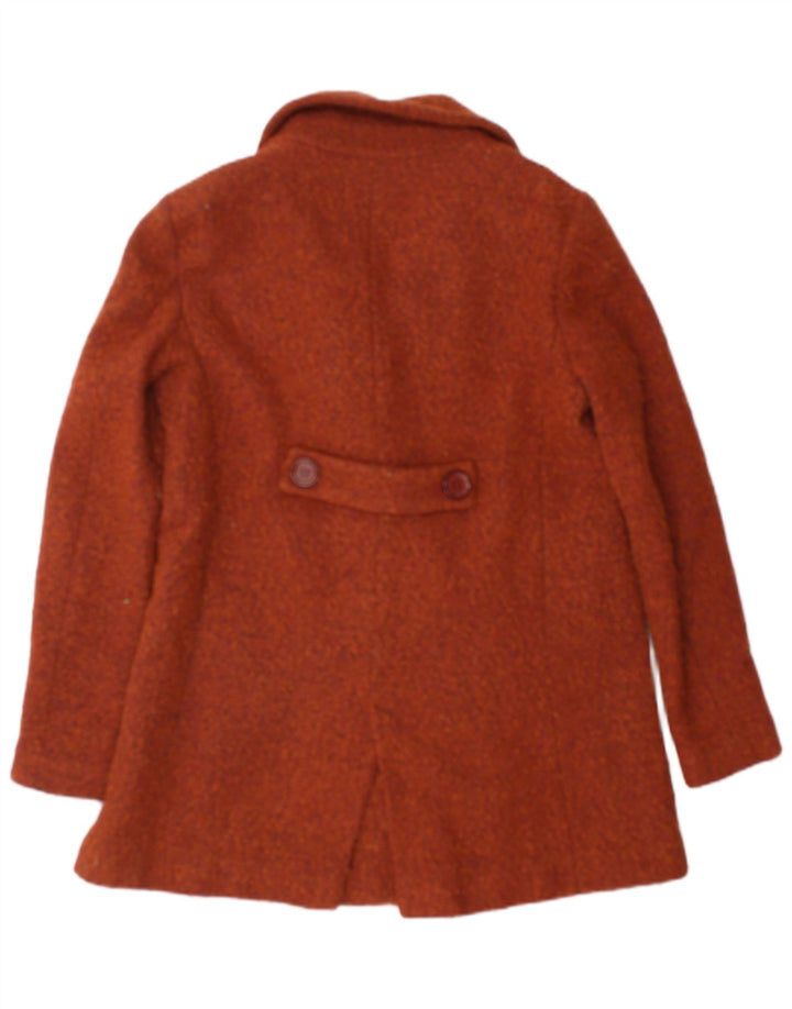 Zara Damen Zweireihiger Mantel UK 12 Mittelbraune Wolle