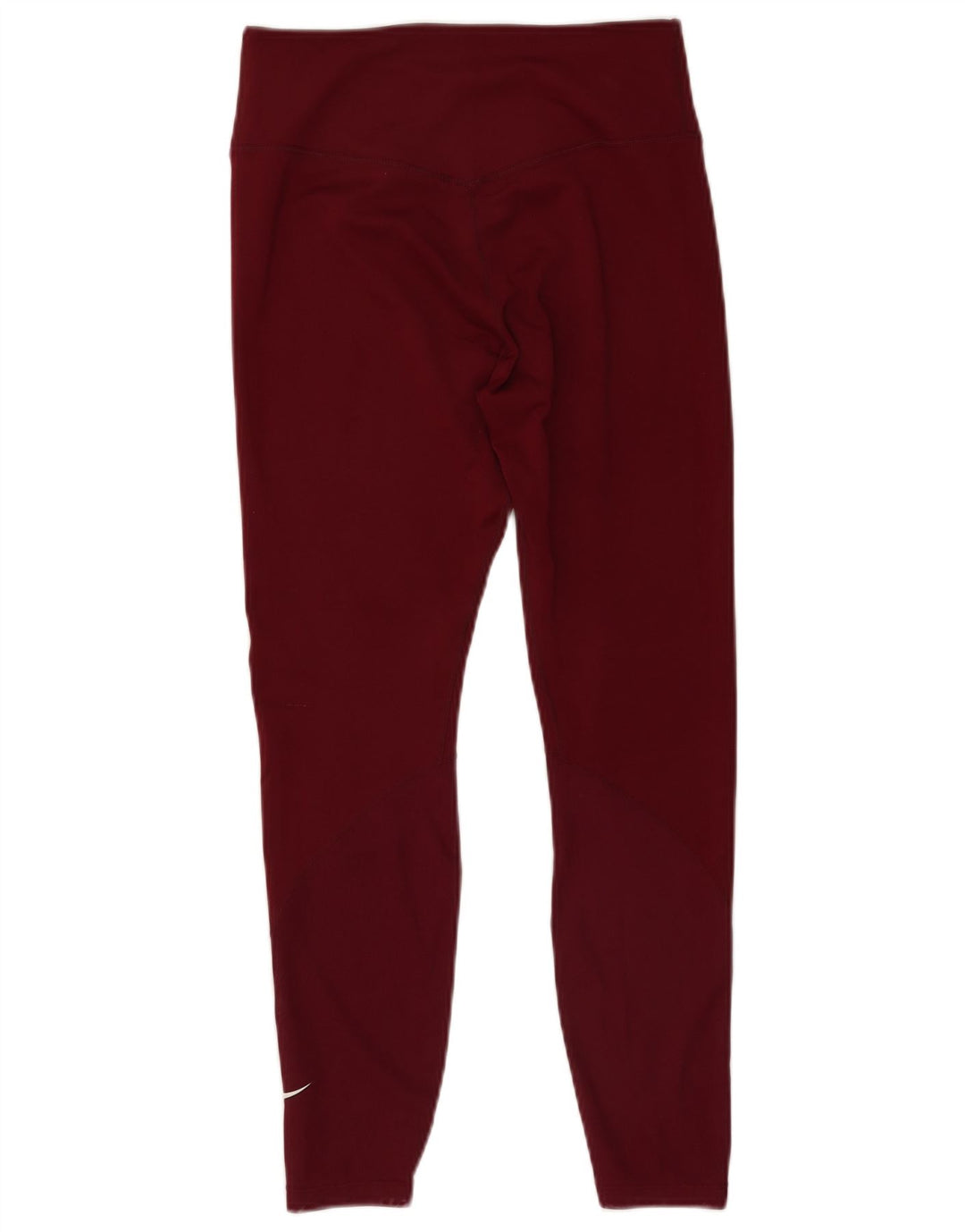 Nike Damen Dri Fit Leggings UK 12 Medium Burgund Polyester