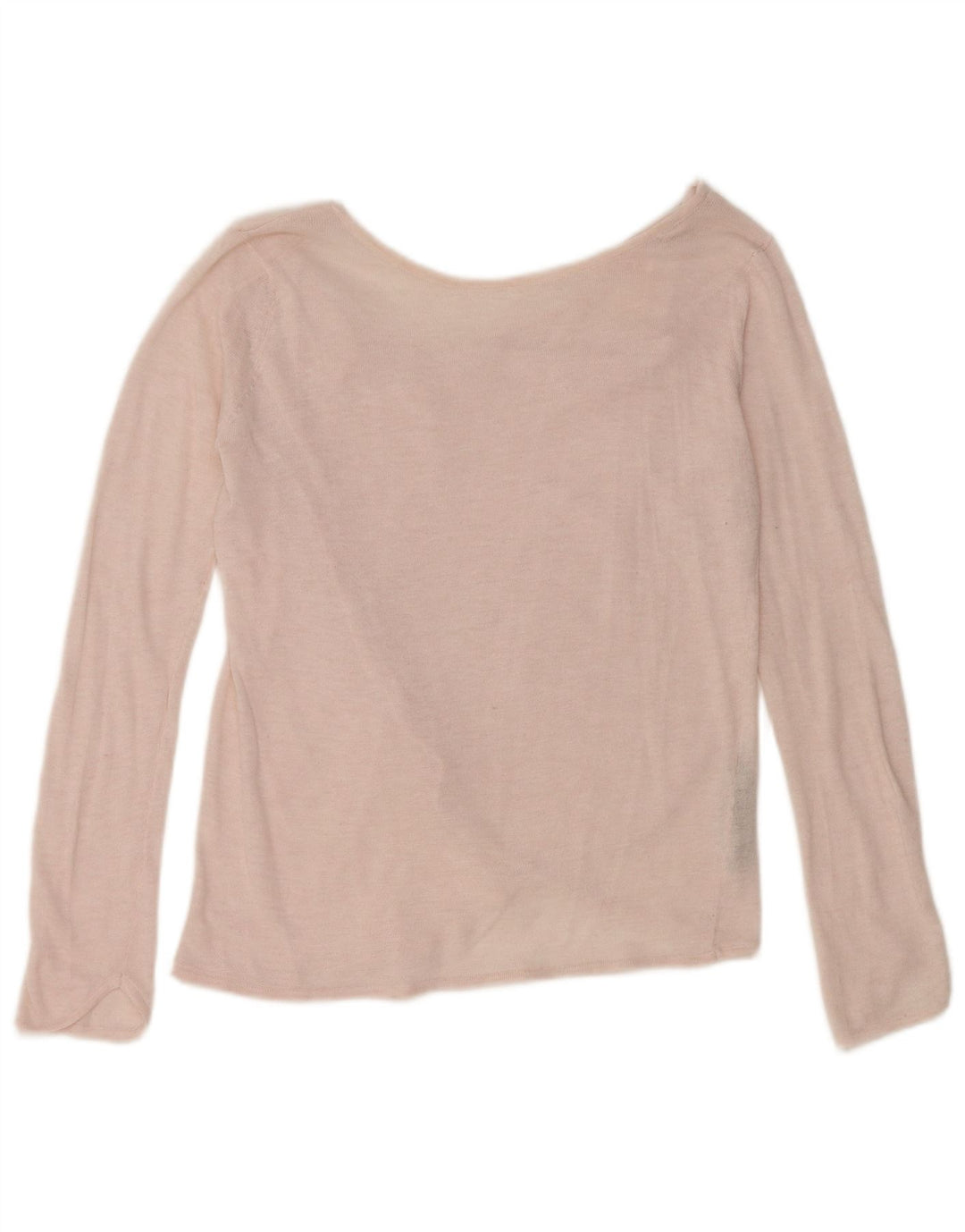 Zara Damen-Pullover mit U-Boot-Ausschnitt, UK 12, Mittelrosa, Polyester