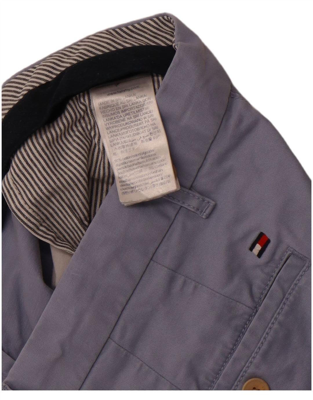 Tommy Hilfiger Herren Chino Shorts W38 XL Blaue Baumwolle