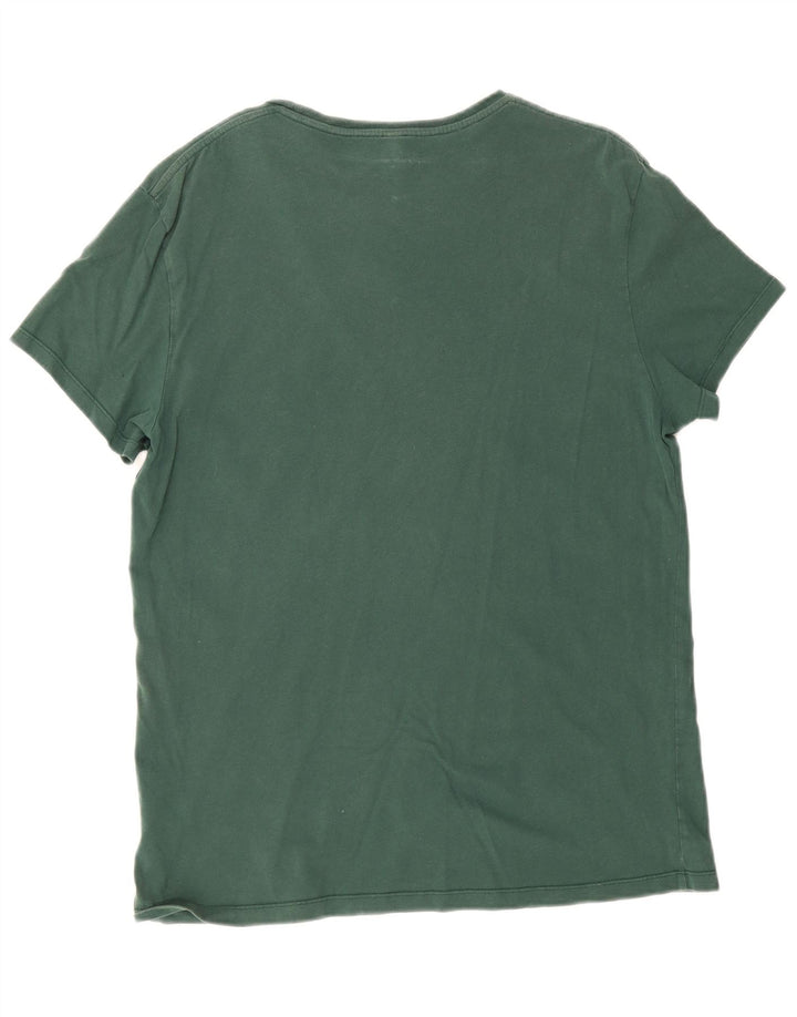 Jack Wills Herren-T-Shirt mit Grafik, mittelgrüne Baumwolle
