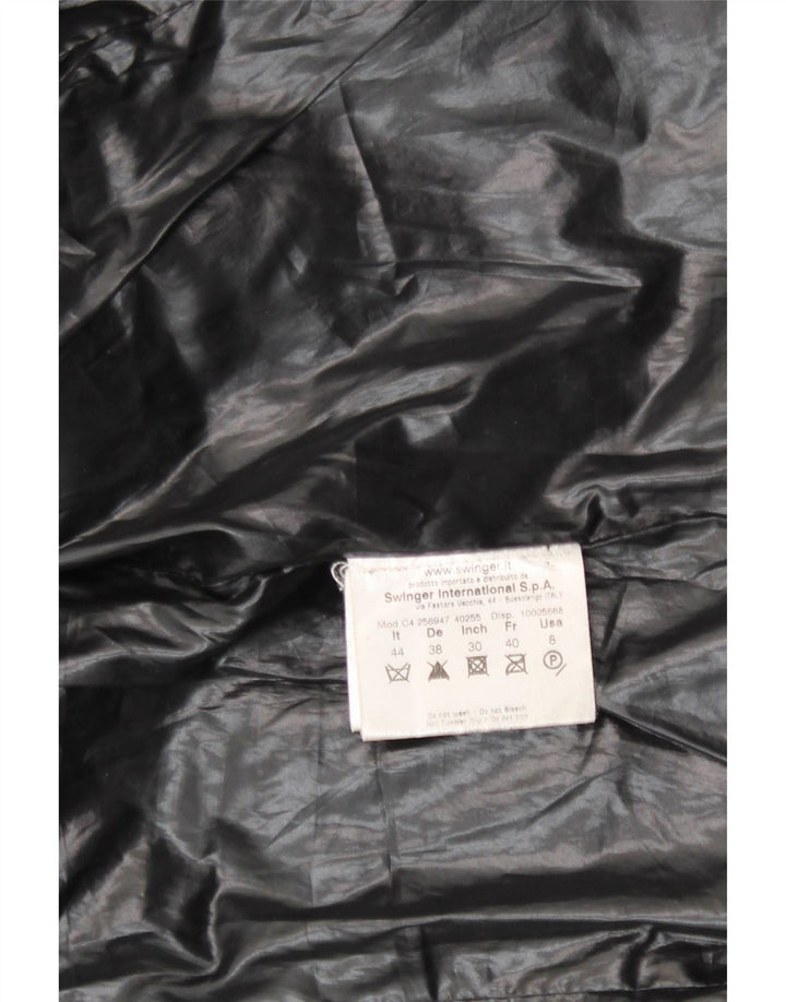 Roccobarocco Wattierte Damenjacke mit Kapuze IT 44 Mittelschwarzes Polyester