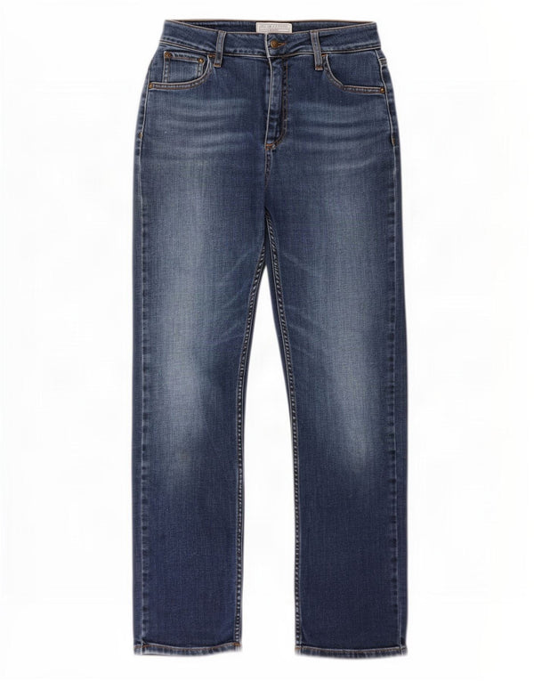 Fat Face Damen Newham Straight Jeans UK 8 Small W26 L26 Blau