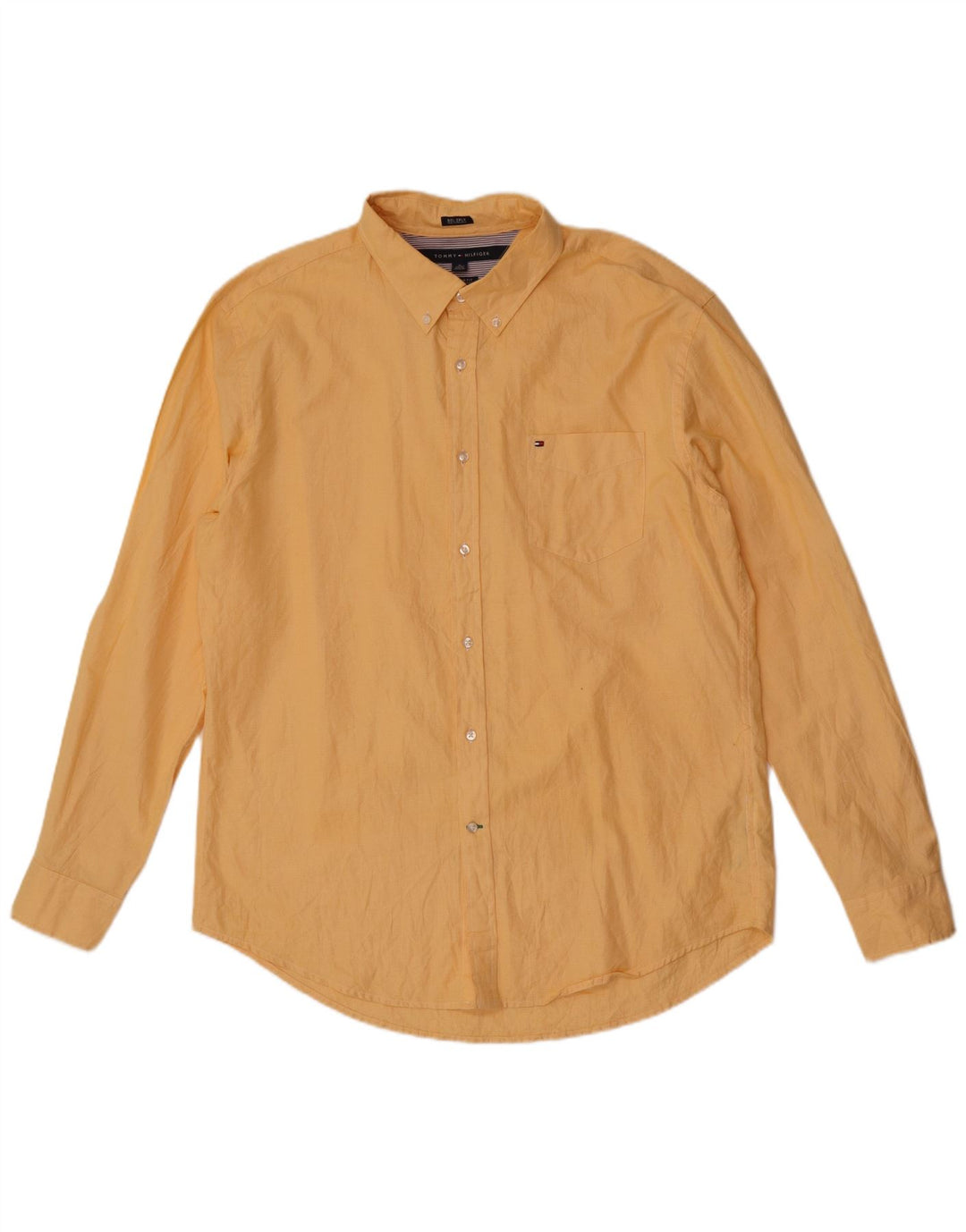 Tommy Hilfiger Herren Custom Fit Hemd XL Gelb