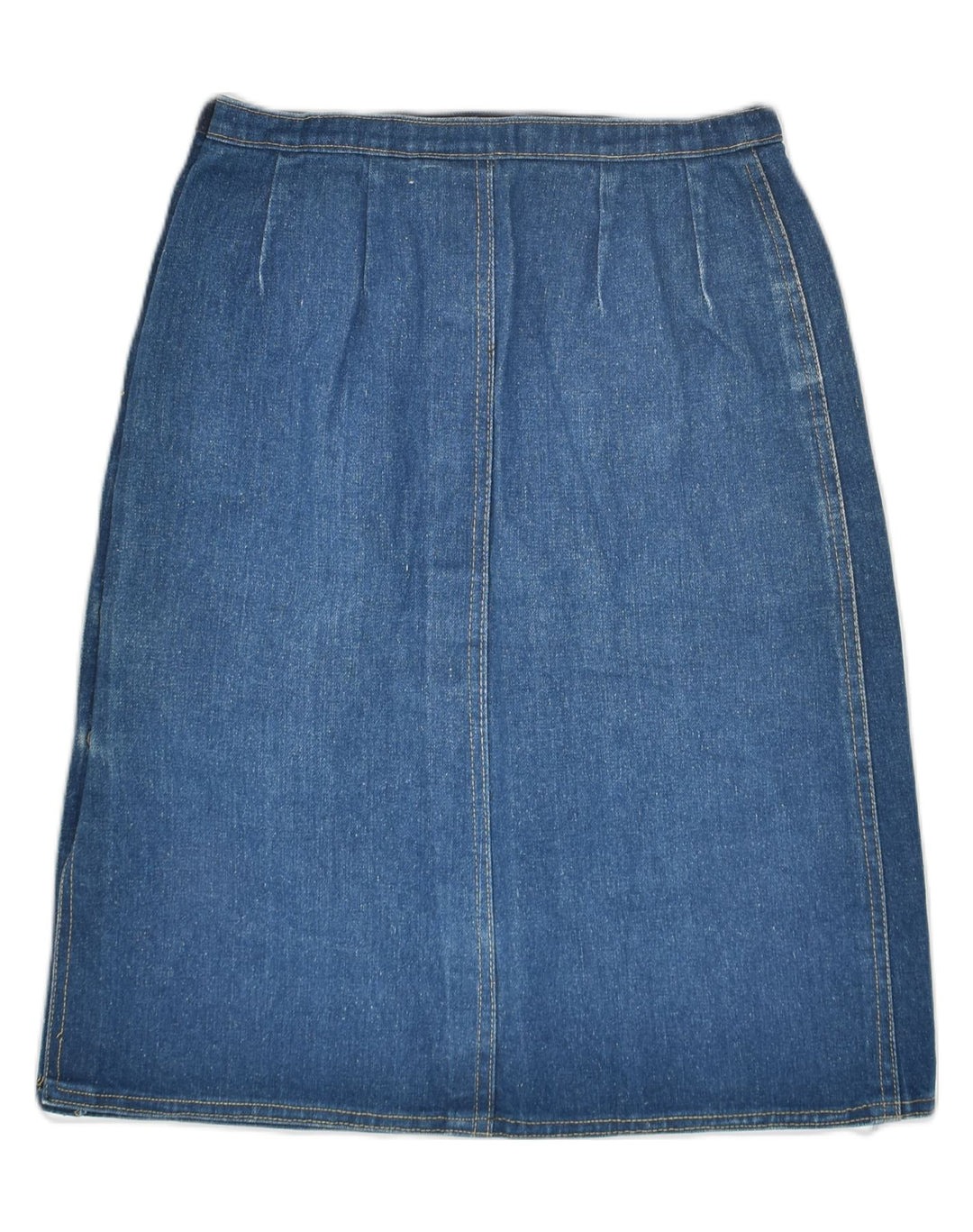 VINTAGE Womens Denim Skirt W26 Small Blue Cotton | Vintage Vintage | Thrift | Second-Hand Vintage | Used Clothing | Messina Hembry 
